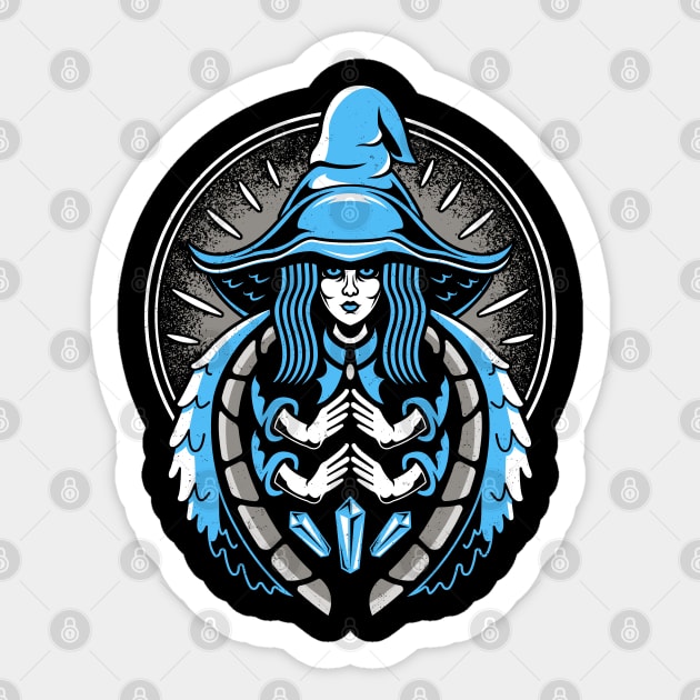 Demigod Witch Sticker by logozaste